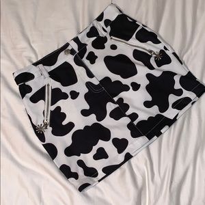 Cow mini skirt from Dolls Kill